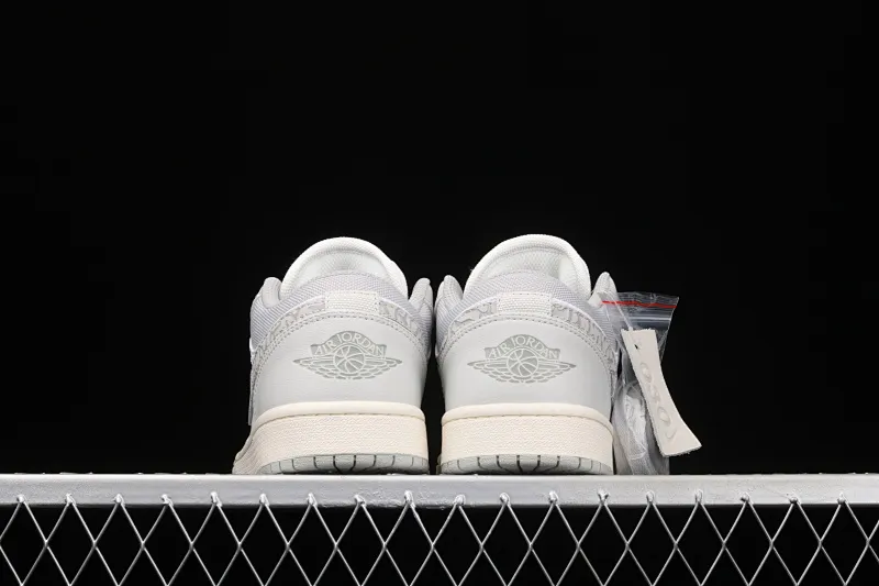 All categories Air Jordan Jordan series basketball shoes Air Jordan 1 Low Air Jordan 1 Low Prm "Elephant Print" AJ1 Joe 1 low white gray crackle pattern DH4269-100